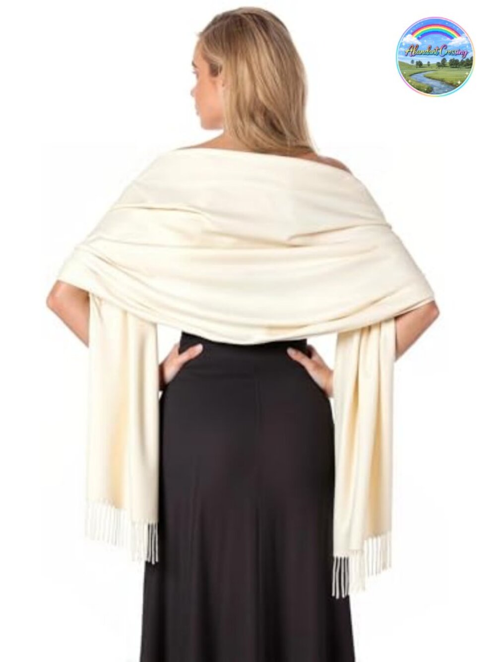 OHAYOMI Pashmina Shawl Wrap Evening Dress Winter Warm Scarf